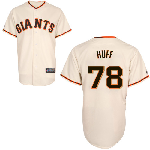 David Huff #78 Youth Baseball Jersey-San Francisco Giants Authentic Home White Cool Base MLB Jersey
